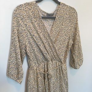 Citrus and Lemon floral midi dress